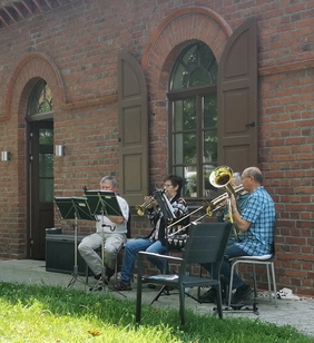 Bläser im Park