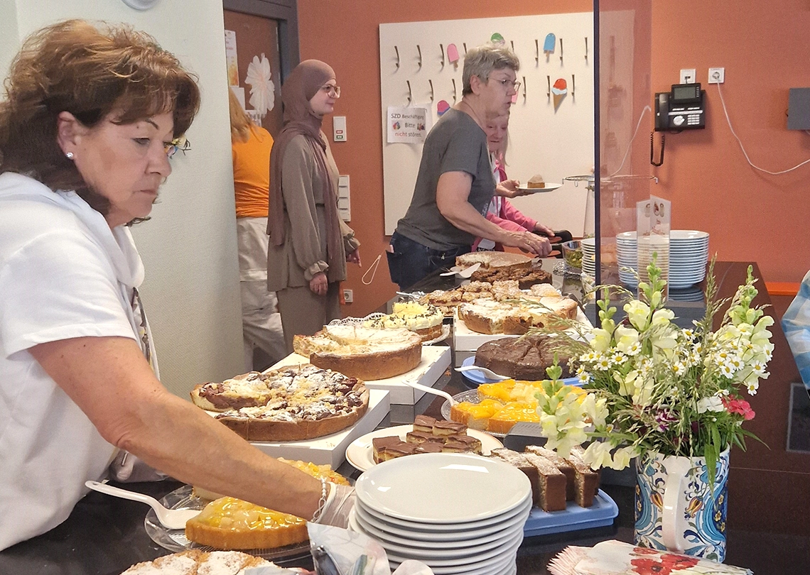 Das Kuchenbuffet beim Sommerfest im Wieslocher avendi-Pflegeheim konnte sich sehen lassen.